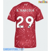Camisa de time de futebol Liverpool Bradley Barcola #29 Replicas 1º Equipamento Feminina 2026-27 Manga Curta